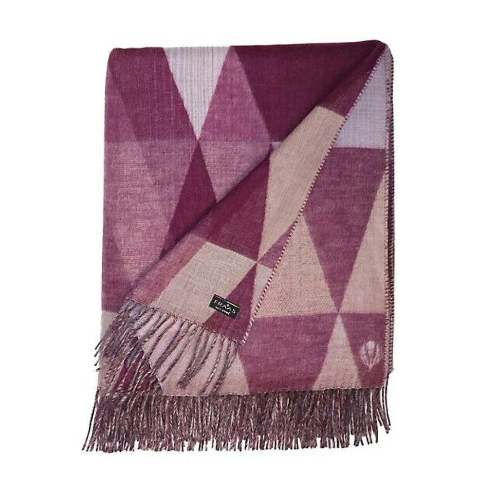 Fraas Gradient Triangle Throw in Berry Multicolor
